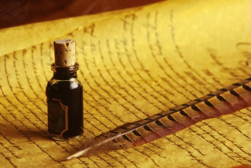 Quill Pen Ink and Parchment EsbinAnderson Omni-Photo Communications Inc Universal Images Group via ImageQuest