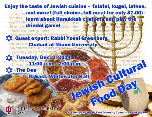 jewish cultural foods flyer